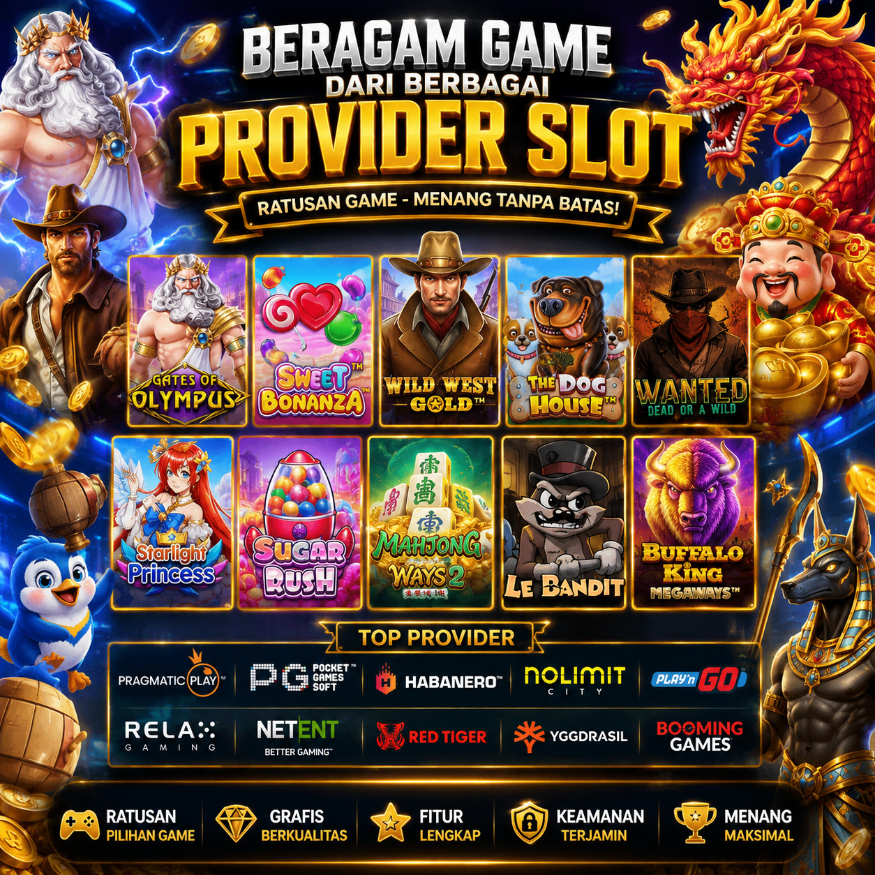 Game PG Soft Terbaik dengan Tampilan Grafis Berkualitas Tinggi